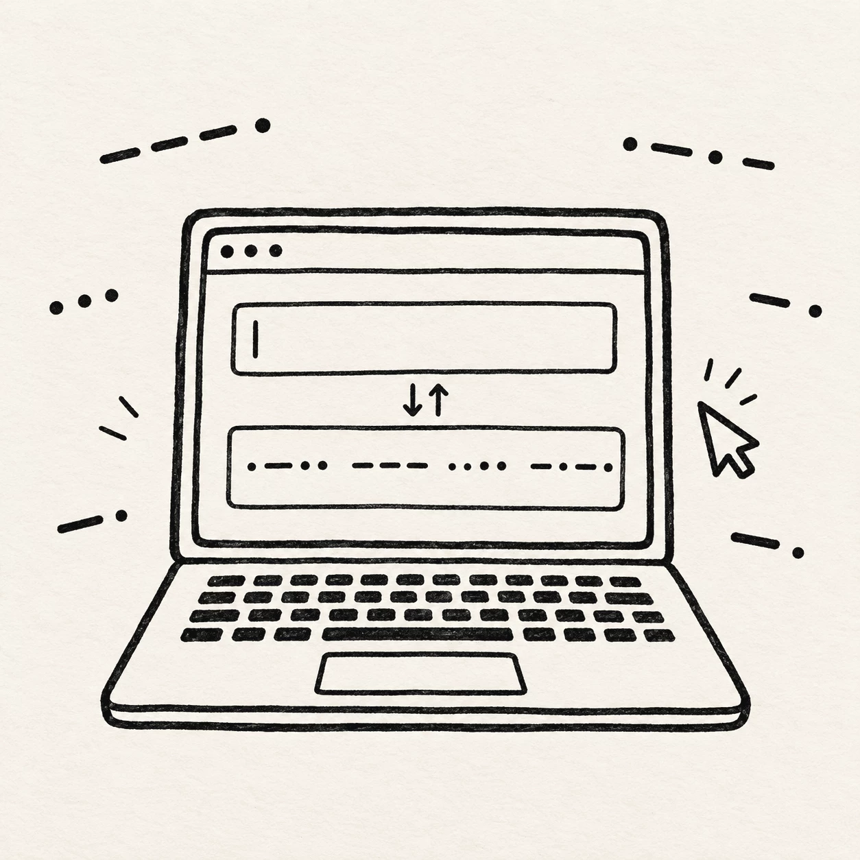 Friends sharing Morse code on a laptop